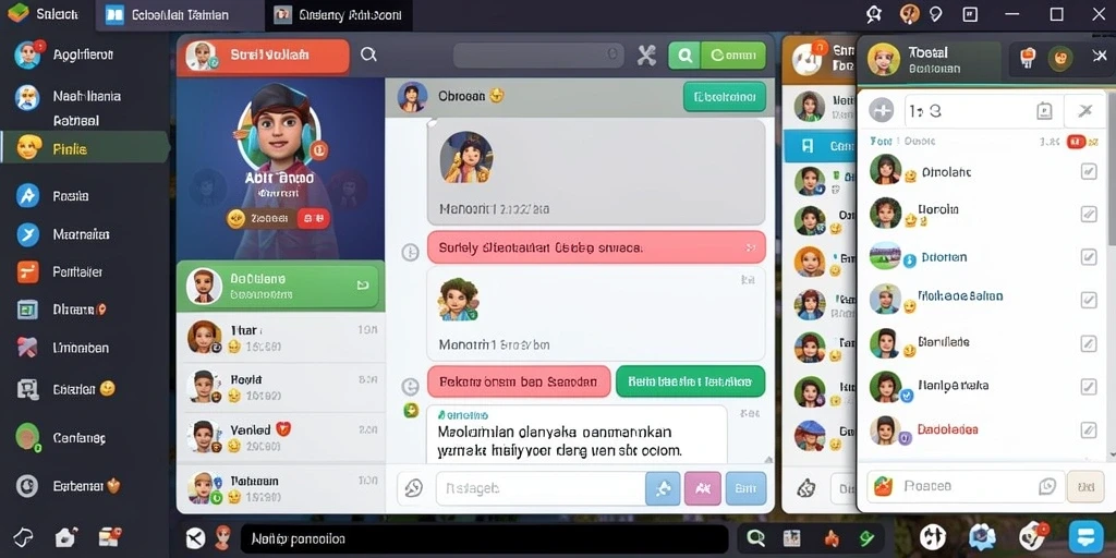Interaksi sosial yang kuat dengan pemain lain.