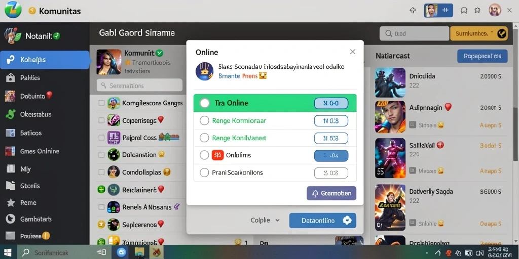 Fitur multiplayer yang memungkinkan bermain dengan teman.