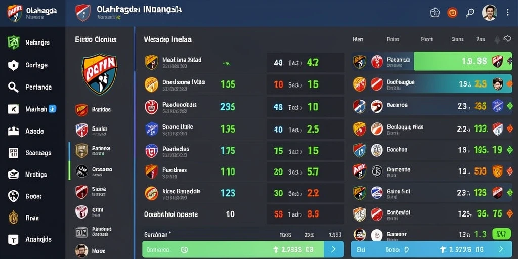 Screenshot menunjukkan berbagai pilihan permainan yang tersedia.