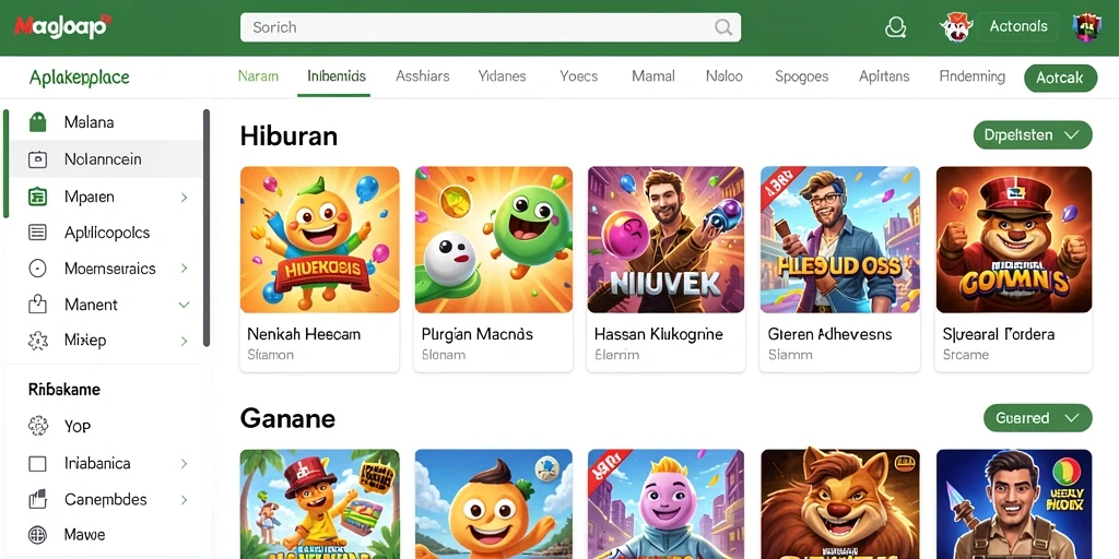 Tangkapan layar memperlihatkan berbagai mode permainan yang tersedia.