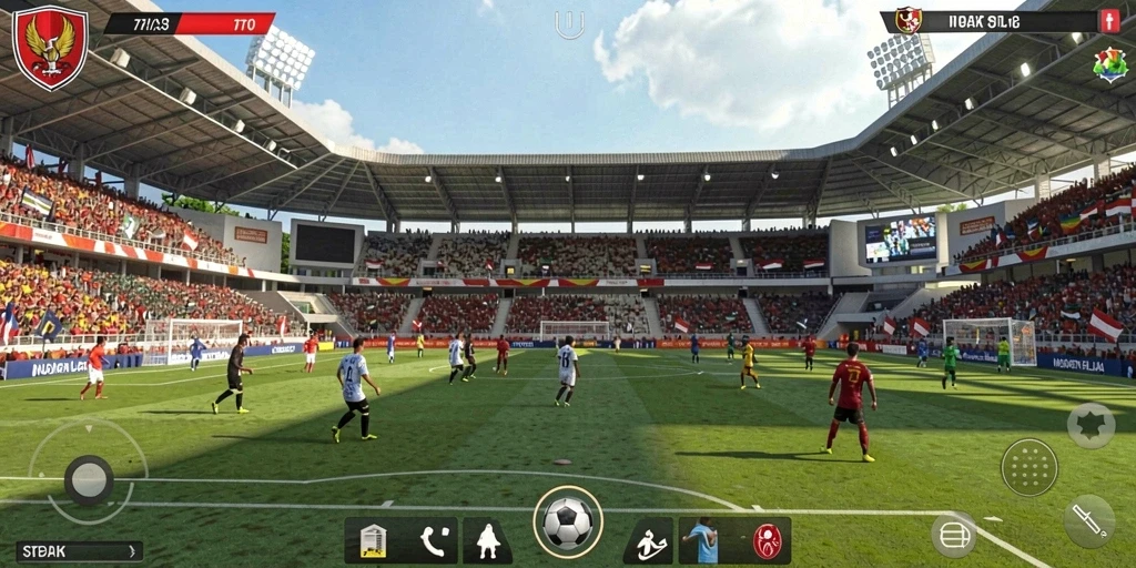 Momen seru saat bermain dengan teman-teman di dalam game.